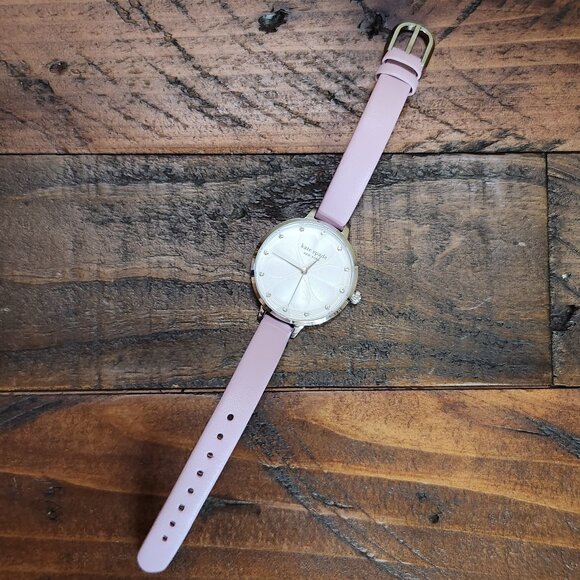 Kate Spade Lilac Watch with spade flower and crystal dot indexes KSW1535 - Picture 8 of 16
